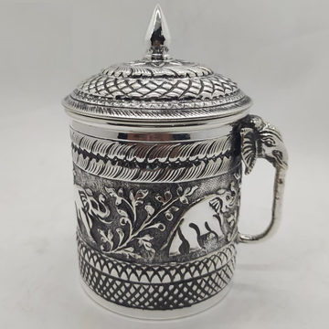 925 pure silver mug in high embossing PO-158-02 by 