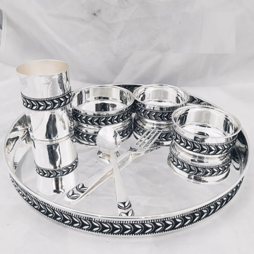 925 pure silver dinner set in stylish antique naka... by 