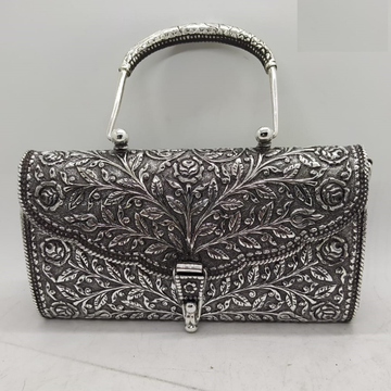 puran 925 pure silver handicraft handbag in fine n... by 