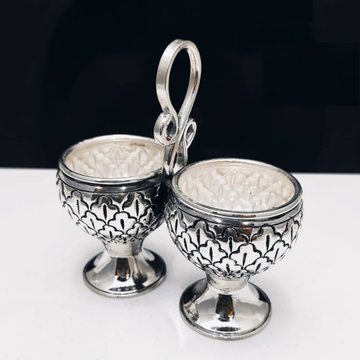 925 pure silver kankavati (Stylish KumKum Set) in... by 