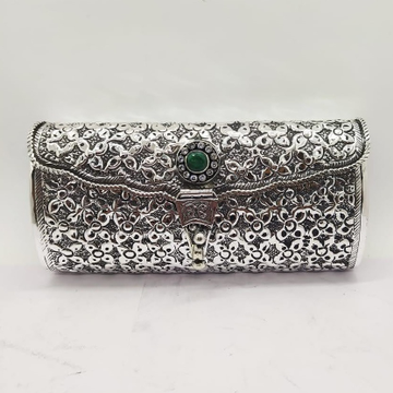 Designer Pure silver clutch in fine nakashi WIth G... by 