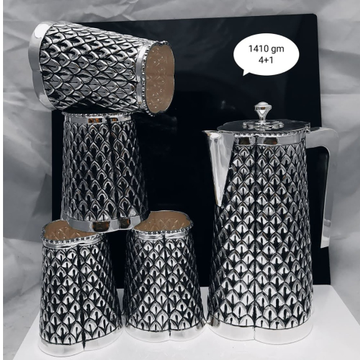 925 pure silver designer Shape jug glasses set pO-... by 