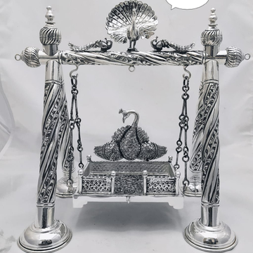 Pure silver Swing jhulla for ladoo gopal in antiqu... by 