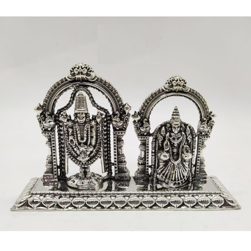 Pure silver tirupati balaji and padmavati idol (2d... by 