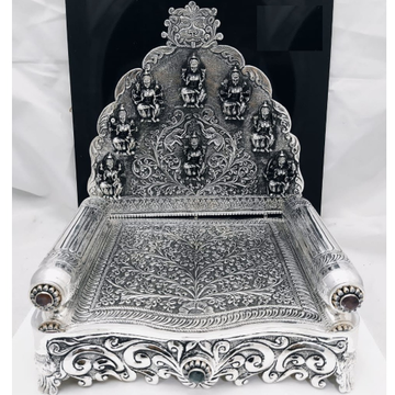 92.5 pure silver AsthaLakshmi singhasan With gemst... by 