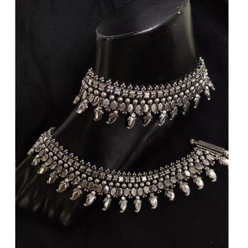 925 Pure Silver Antique Payal Handmade PO-208-22 by 