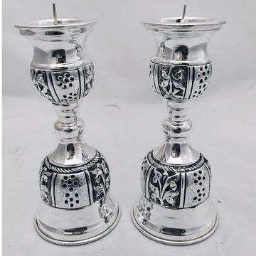 Pure Silver Candle Stands In Fine Antique PO-339-0... by 