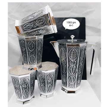 92.5 pure silver designer fancy shape jug glasses... by 