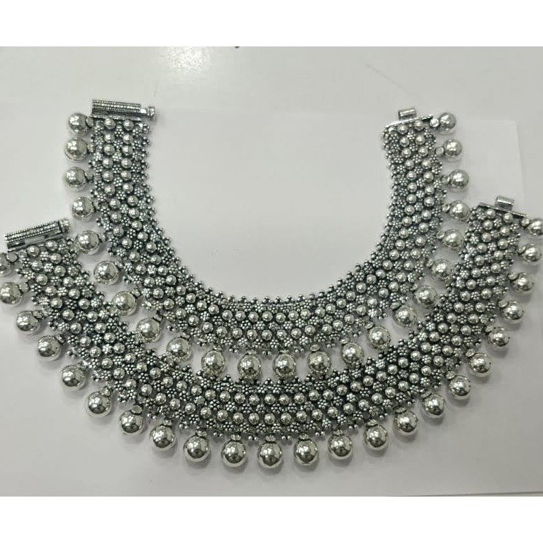 925 Pure Silver Antique Payal Handmade PO-208-16