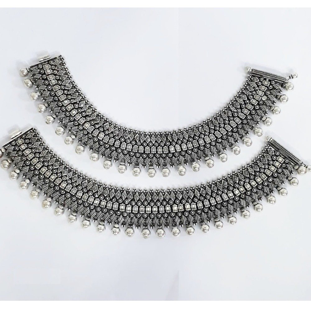 925 Pure Silver Antique Payal Handmade PO-208-17