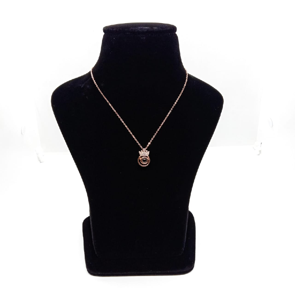 Pure silver pendant chain for women adjustable in size