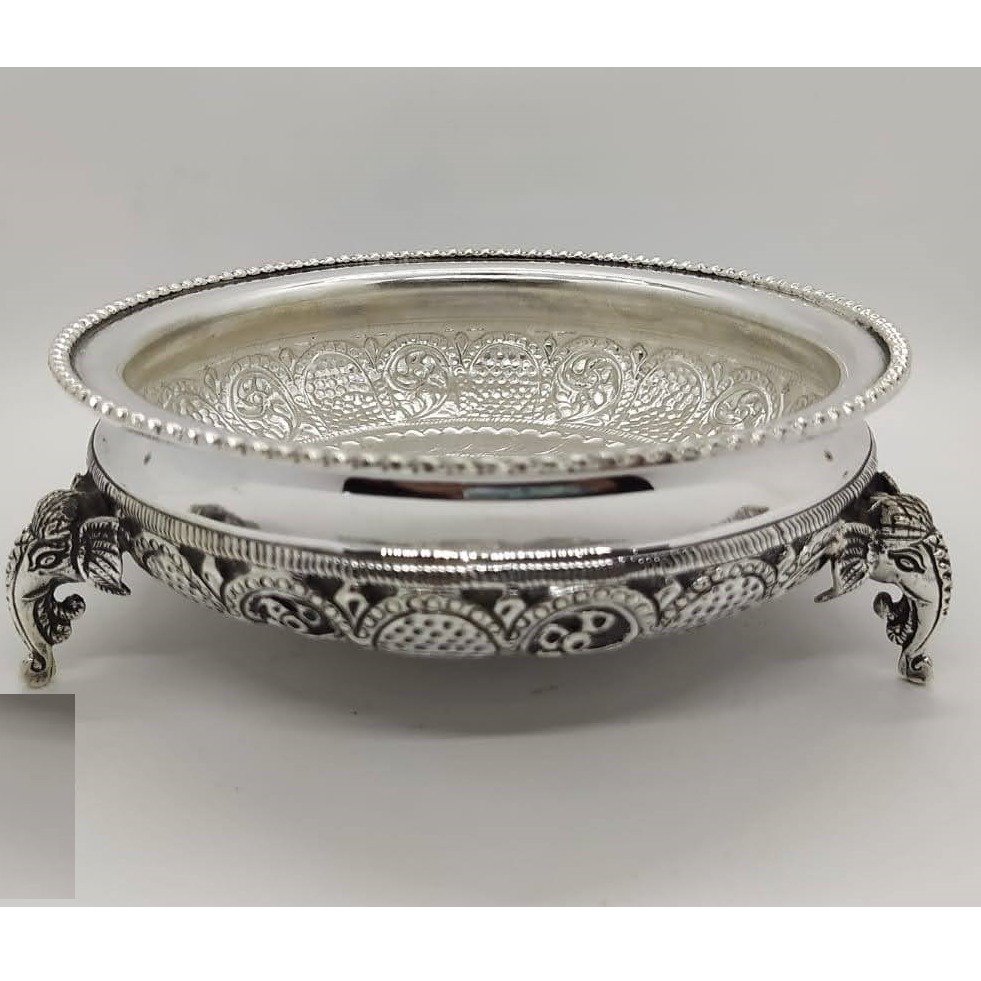 925 Pure Silver Designer Fruit & Flower Basket PO-162-24