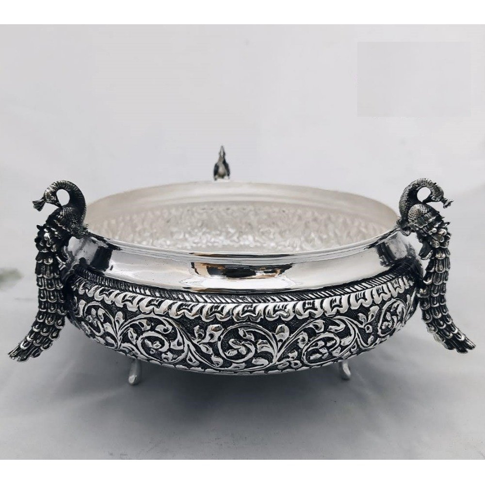 925 Pure Silver Designer Fruit & Flower Basket PO-162-25