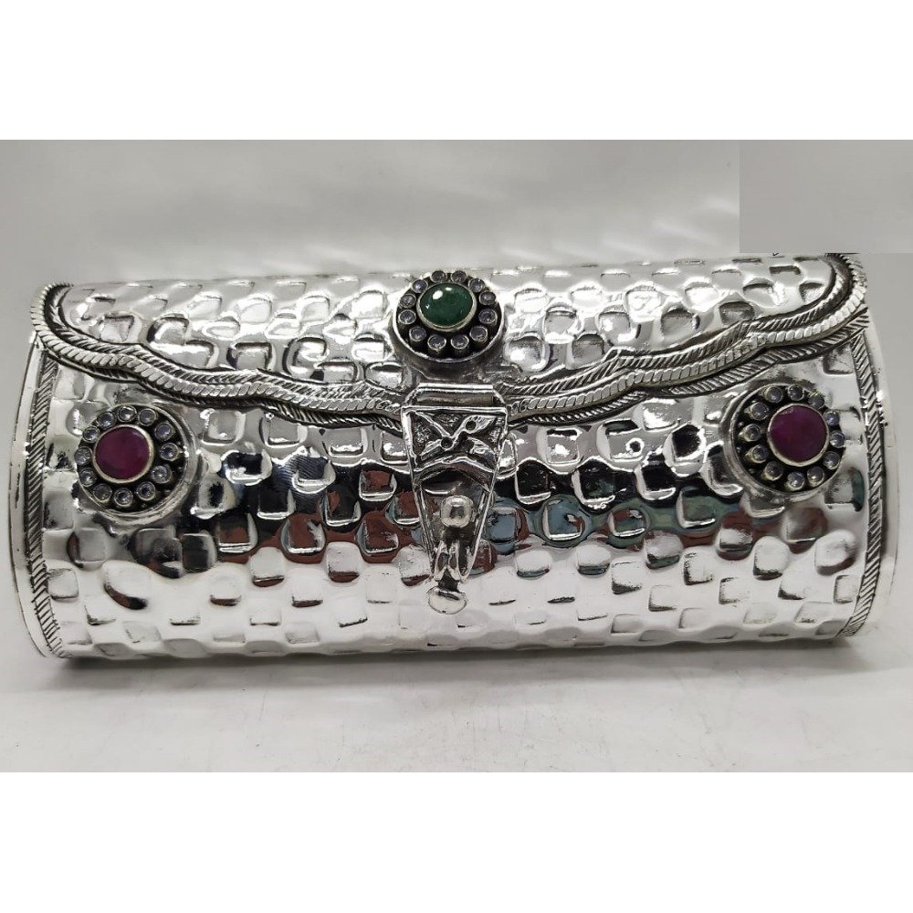 925 Pure Silver Ladies Clutch In Fine Nakashii work PO-164-27