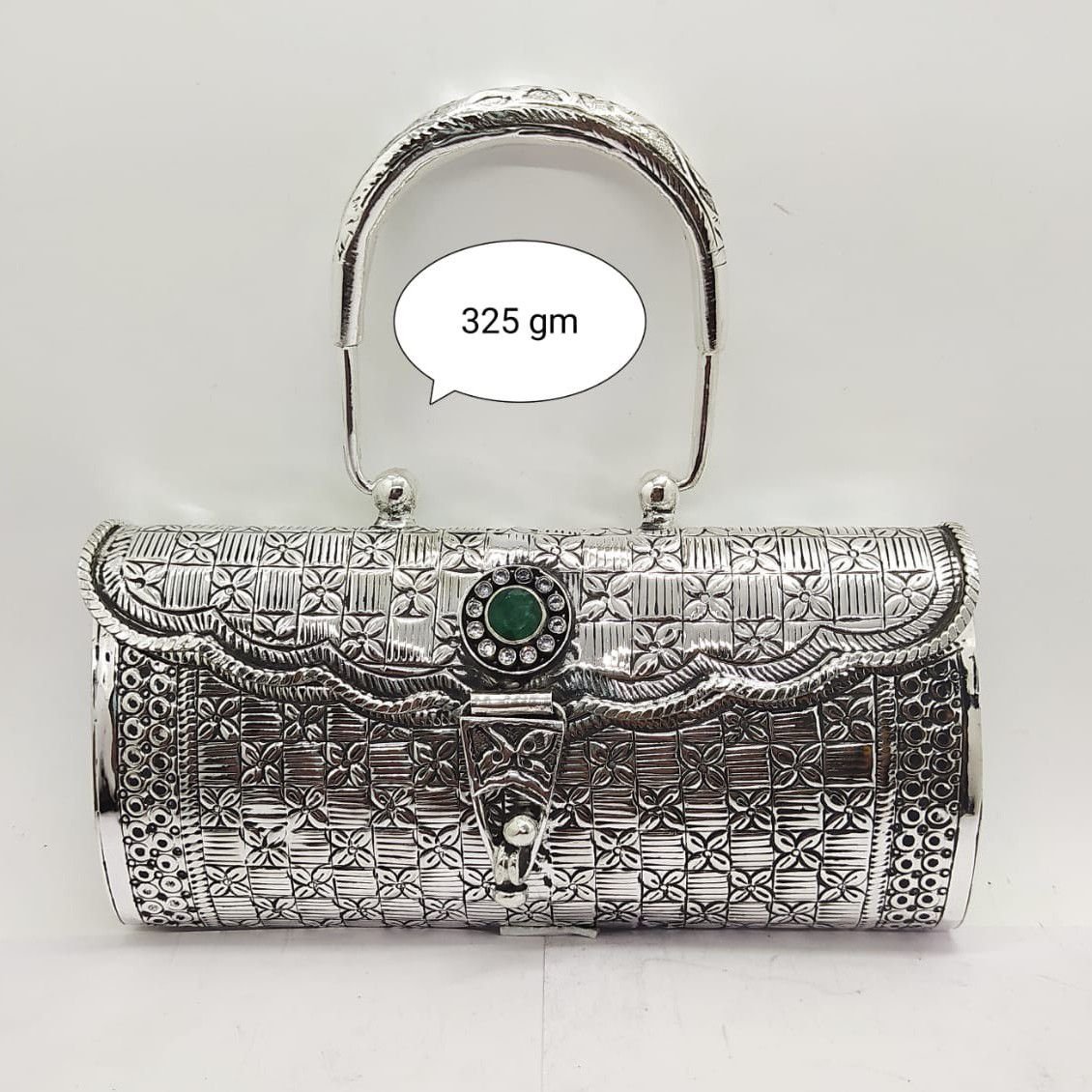Metal Clutch Silver| Clutches and More