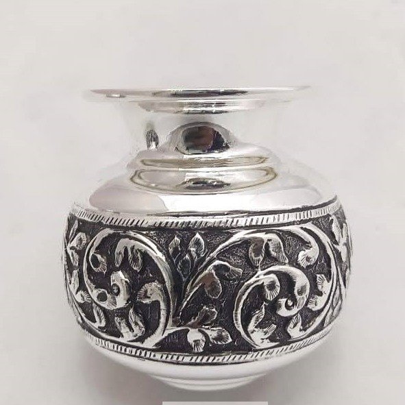 925 Pure Silver Kalash In Light Weight And Fine work PO-165-16