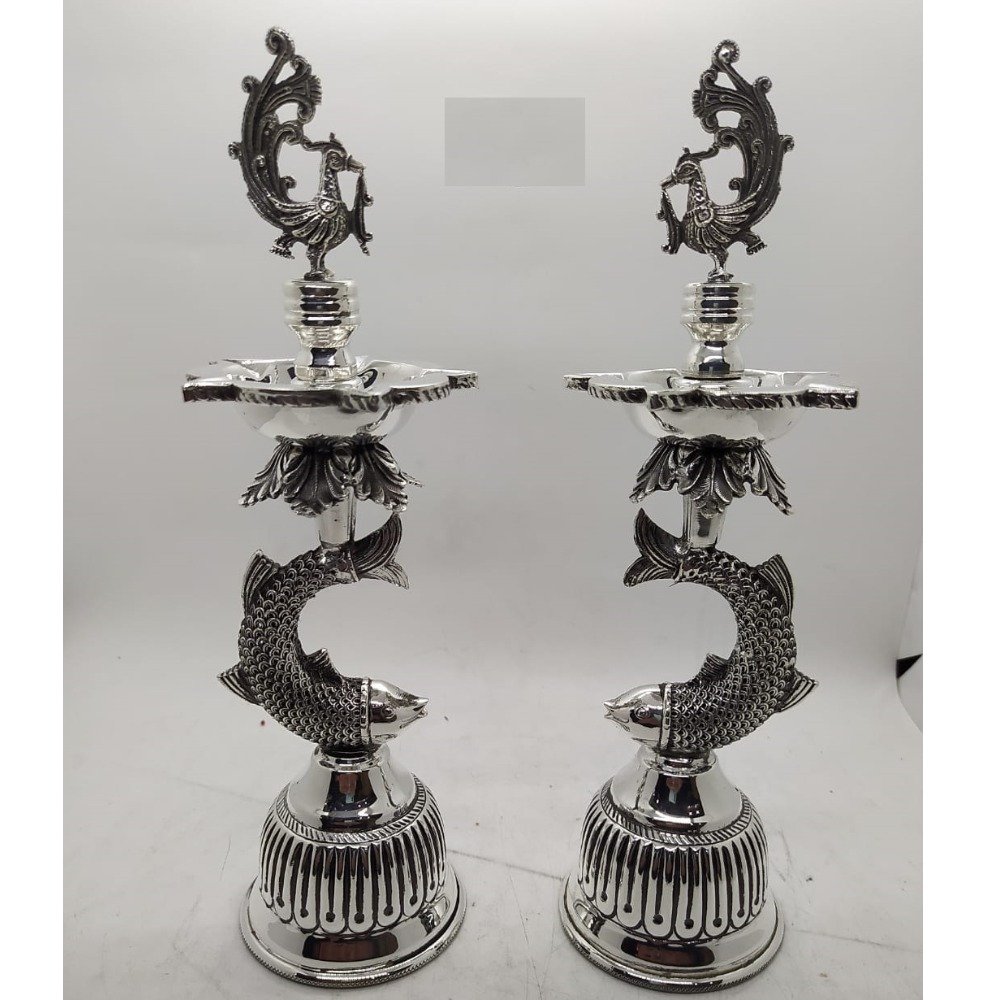 925 Pure Silver Lamp (Panchmukhi Diya Samayi ) PO-143-11