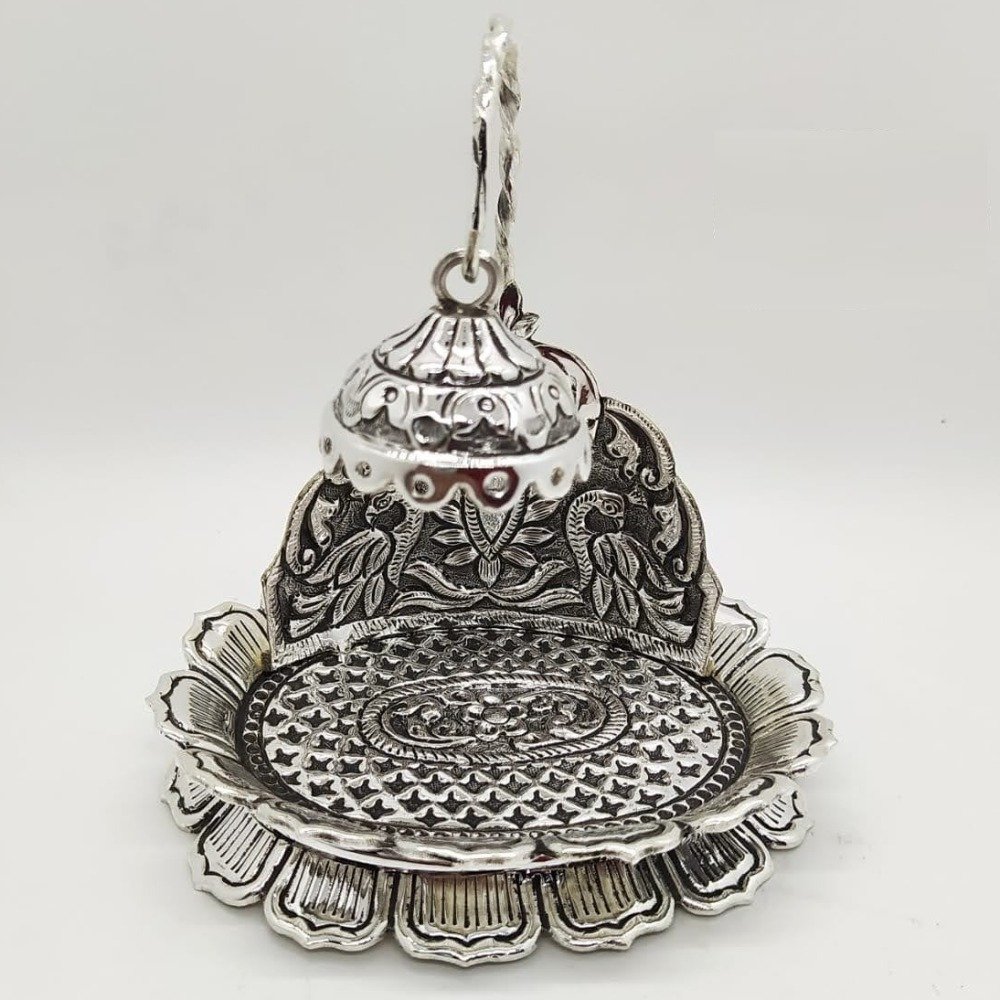 92.5 Pure Silver Antique Singhasan in Fine Nakashii work PO-141-15