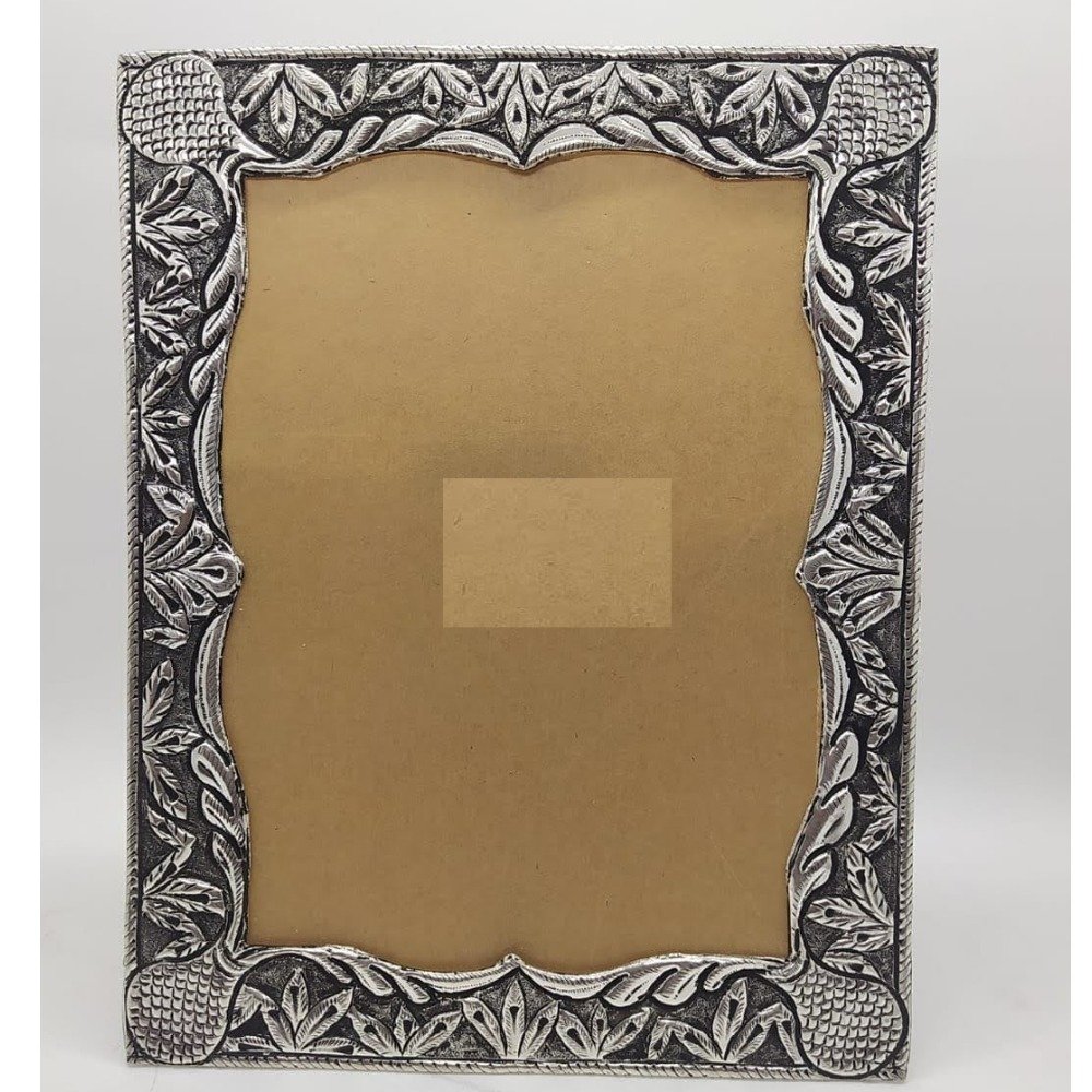 Pure Silver Photo Frame In Antique Nakashii work PO-171-25