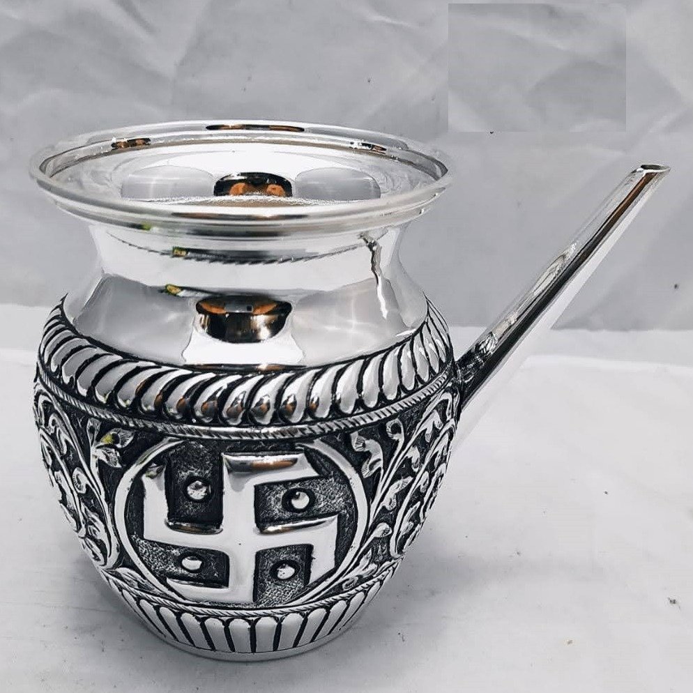 925 Pure Silver Antique Karwa in Fina Nakashi 275GM PO-165-04