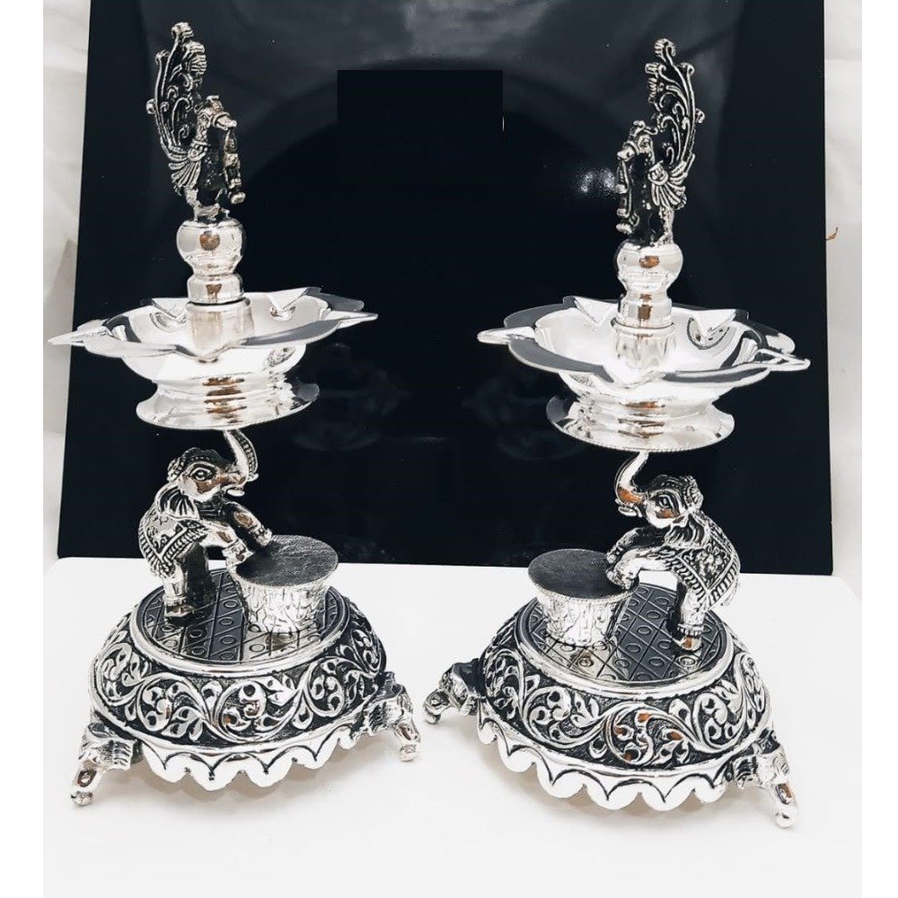 925 Pure Silver Lamp (Panchmukhi Diya Samayi ) PO-143-14