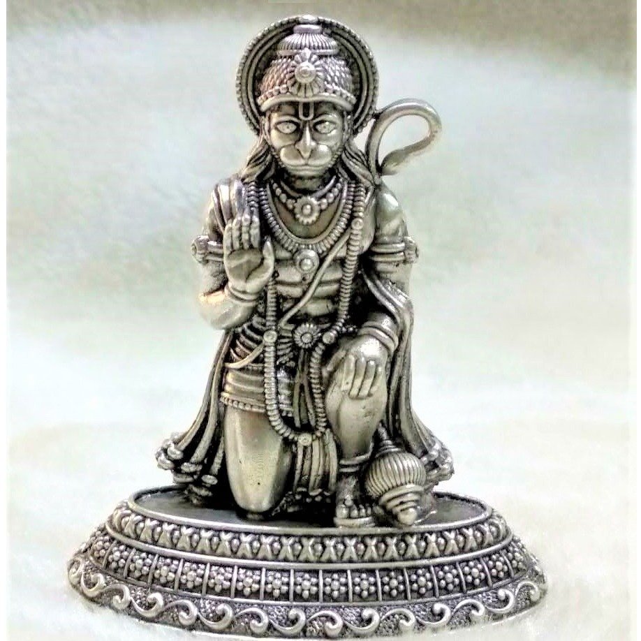 Pure Silver hanumanji Idol In High Finishing PO-138-12